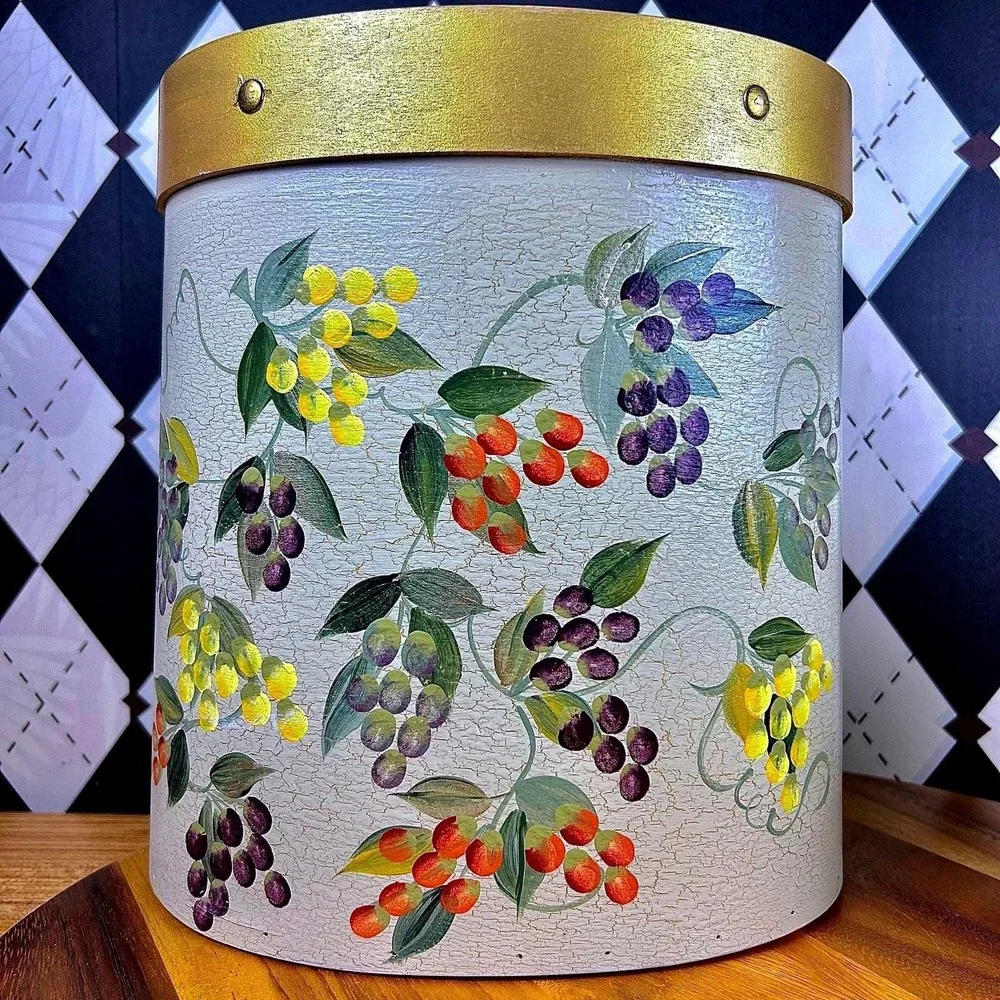 Vintage Tuscan Bin andTissue Box Cover‎ Decorative Set Office Accessory Set